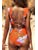 Floral V-neck Ruffled One-Piece Swimsuit